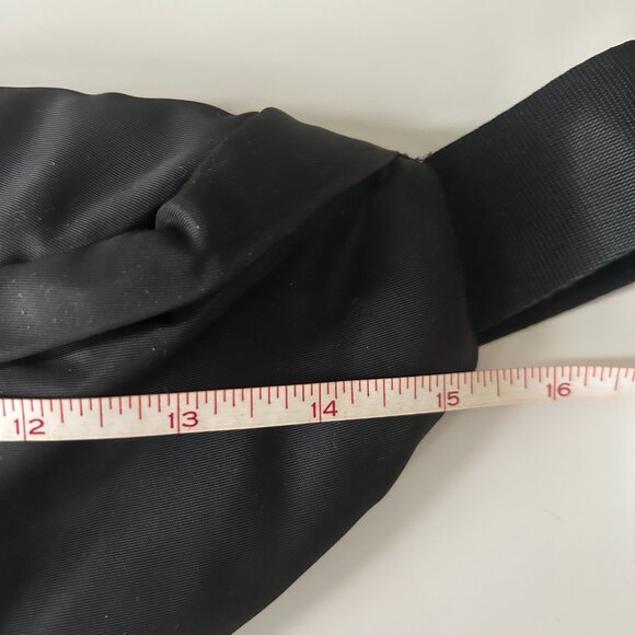 Black Sateen Fanny Belt Bag - Picture 4 of 5